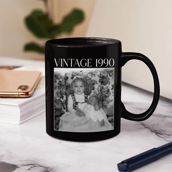 Custom Photo Vintage Image And Year - Personalized Mug
