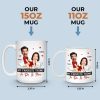 Custom Photo When Cute Meets Naughty, Magic Happens - Couple Personalized Custom Mug - Gift For Husband Wife, Anniversary