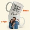 Custom Photo You Are My Favorite Thing To Do - Personalized Ceramic Mug - Gift For Couple, Husband Wife NH96