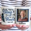 Custom Photo Your Wings Were Ready But My Heart Was Not - Memorial Personalized Custom 3D Inflated Effect Printed Mug - Sympathy Gift For Family Members
