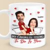 Custom Photo You're My Favorite Cardio Workout - Couple Personalized Custom 3D Inflated Effect Printed Mug - Gift For Husband Wife, Anniversary