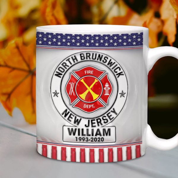 Custom Rank Badge Gifts For Firefighter Mug 03qhqn020824