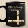 Custom Scrabble Black Mug - Personalized Birthday Gifts For Dog Cat Lovers, Dog Dad And Mom, Cat Owners - The Best Kind Of Chaos