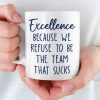 Custom Scrabble Mug - Personalized Birthday Gifts For Coworker, Work Bestie - Building Great Days Together Here