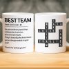 Custom Scrabble Mug - Personalized Birthday Gifts For Coworker, Work Bestie - Workdays Are Better With You