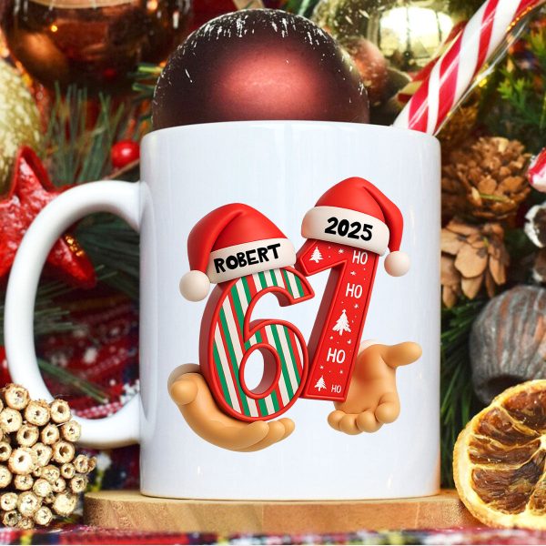 Custom Six Seven - Personalized Mug - Teen Slang Funny Tree Decor, Funny Teen Grandkid Gift