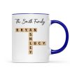 Custom Text Create Your Own Crossword Puzzle Gift For Family Friends Personalized Mug