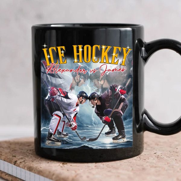 Custom Text Personalized Upload Photo Black Mug TA29 889733
