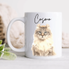 Custom Watercolor Dog Cat Pet Photo White Mug HA75 891802