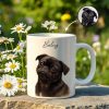 Custom Watercolor Pet Portrait Mug Perfect for Dog Lovers