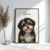 Custom Watercolor Pet Portrait Mug Perfect for Dog Lovers