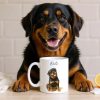 Custom Watercolor Pet Portrait Mug Perfect for Dog Lovers