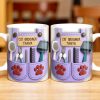 Customizable Cat Groomer Gear Design With Paw Prints And Tools - Personalized Custom Coffee Mug - CAT036_MG