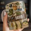 Customizable Design For Fishing Enthusiasts With Fishing Gear - Personalized Custom Coffee Mug - FISH018_MG