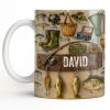 Customizable Design For Fishing Enthusiasts With Fishing Gear - Personalized Custom Coffee Mug - FISH018_MG