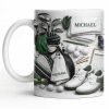 Customizable Golf Themed Mug With Clubs And Balls - Personalized Custom Coffee Mug - GOLF012_MG