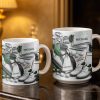 Customizable Golf Themed Mug With Clubs And Balls - Personalized Custom Coffee Mug - GOLF012_MG