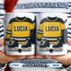 Customizable Hockey Jersey and Ice Skates Design - Personalized Custom Coffee Mug - SPORT008_MG