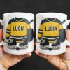 Customizable Hockey Jersey and Ice Skates Design - Personalized Custom Coffee Mug - SPORT008_MG