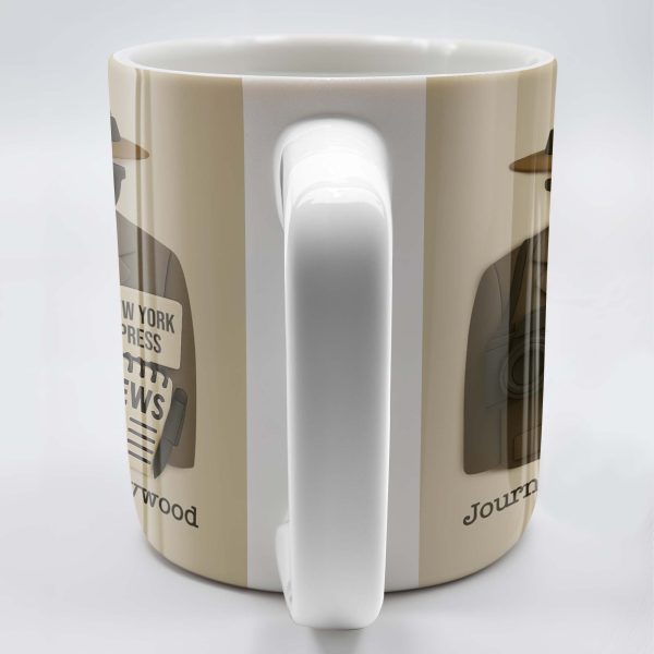 Customizable Journalist, Camera, Press Badge, Hat, Glasses - Personalized Custom Coffee Mug - OFW002_MG