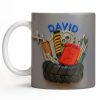 Customizable Mechanic Tools And Tire Design - Personalized Custom Coffee Mug - JBS075_MG