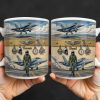Customizable Military Pilot And Jets Theme - Personalized Custom Coffee Mug - JBS104_MG