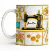 Customizable Name and Design Sewing Enthusiast Mug - Personalized Custom Coffee Mug - HOB025_MG