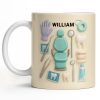 Customizable Name Dental Essentials Mug - Personalized Custom Coffee Mug - DOC072_MG