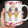 Customizable Names With Cheerful Emojis And Love Symbols - Personalized Custom Coffee Mug - CPL1280_MG
