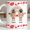 Customizable Names With Cheerful Emojis And Love Symbols - Personalized Custom Coffee Mug - CPL1280_MG