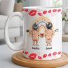 Customizable Names With Cheerful Emojis And Love Symbols - Personalized Custom Coffee Mug - CPL1280_MG