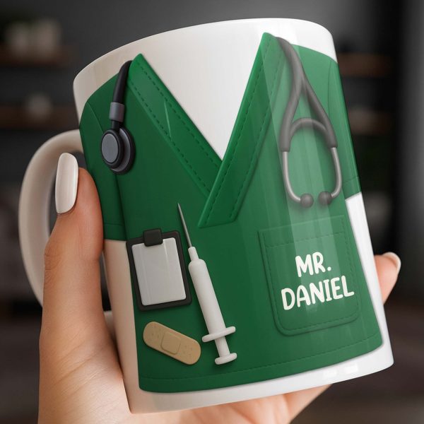 Customizable Nursing Professional Design - Personalized Custom Coffee Mug - DAD274_MG