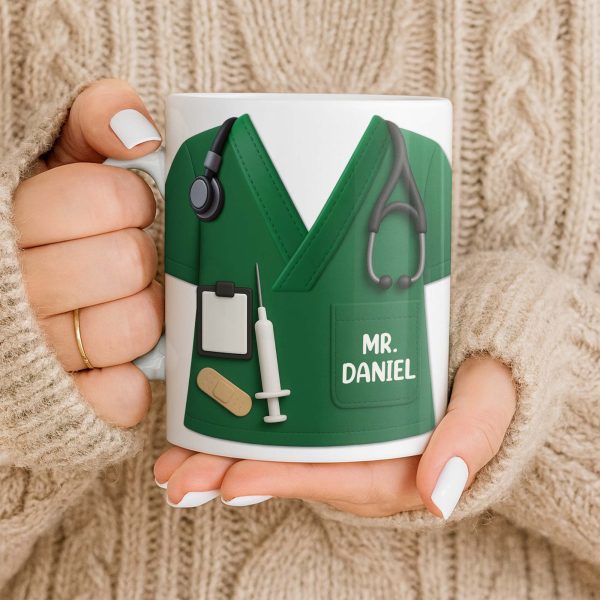 Customizable Nursing Professional Design - Personalized Custom Coffee Mug - DAD274_MG