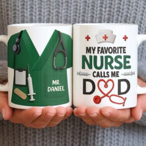 Customizable Nursing Professional Design - Personalized Custom Coffee Mug - DAD274_MG