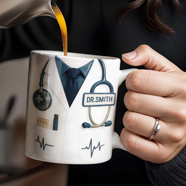 Customizable Professional Medical-Themed Design - Personalized Custom Coffee Mug - DOC035_MG