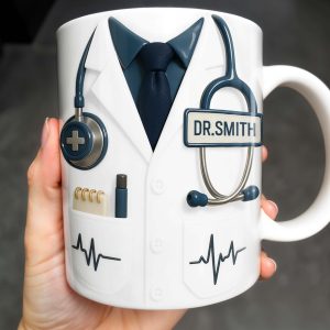Customizable Professional Medical-Themed Design - Personalized Custom Coffee Mug - DOC035_MG