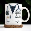 Customizable Professional Medical-Themed Design - Personalized Custom Coffee Mug - DOC035_MG