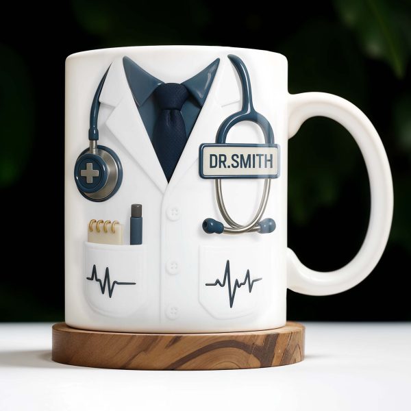 Customizable Professional Medical-Themed Design - Personalized Custom Coffee Mug - DOC035_MG