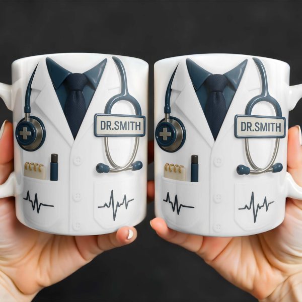 Customizable Professional Medical-Themed Design - Personalized Custom Coffee Mug - DOC035_MG
