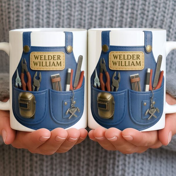 Customizable Welder Design With Tools - Personalized Custom Coffee Mug - JBS090_MG