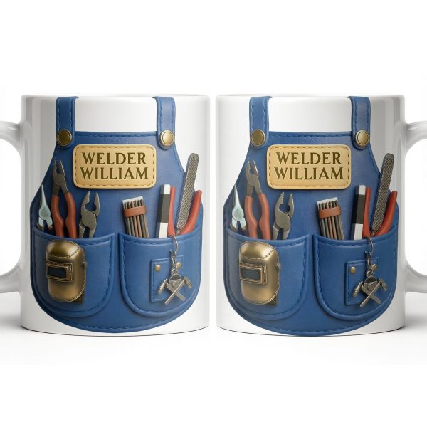 Customizable Welder Design With Tools - Personalized Custom Coffee Mug - JBS090_MG