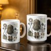 Customize Essential Outdoor Adventure Gear Backpack, Boots, Map - Personalized Custom Coffee Mug - HOB048_MG