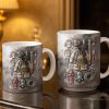 Customize This Mug With Your Firefighter's Name And Gear - Personalized Custom Coffee Mug - FIF047_MG