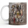 Customize This Mug With Your Firefighter's Name And Gear - Personalized Custom Coffee Mug - FIF047_MG