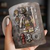 Customize This Mug With Your Firefighter's Name And Gear - Personalized Custom Coffee Mug - FIF047_MG