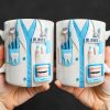 Customize With Name and Title, Dental Tools Design - Personalized Custom Coffee Mug - DOC080_MG