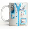 Customize With Name and Title, Dental Tools Design - Personalized Custom Coffee Mug - DOC080_MG