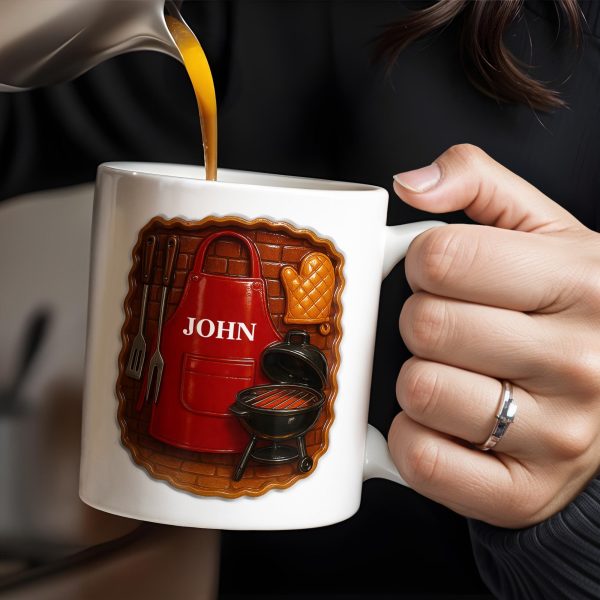 Customize With Your Name And Grill Essentials - Personalized Custom Coffee Mug - GRILL005_MG