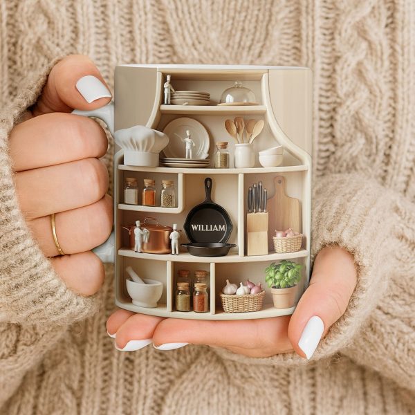 Customize With Your Name, Kitchen Essentials Mug - Personalized Custom Coffee Mug - COOK028_MG
