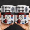 Customize With Your Special Name And Fitness Gear - Personalized Custom Coffee Mug - HOB035_MG